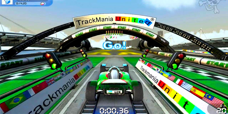 Trackmania gameplay