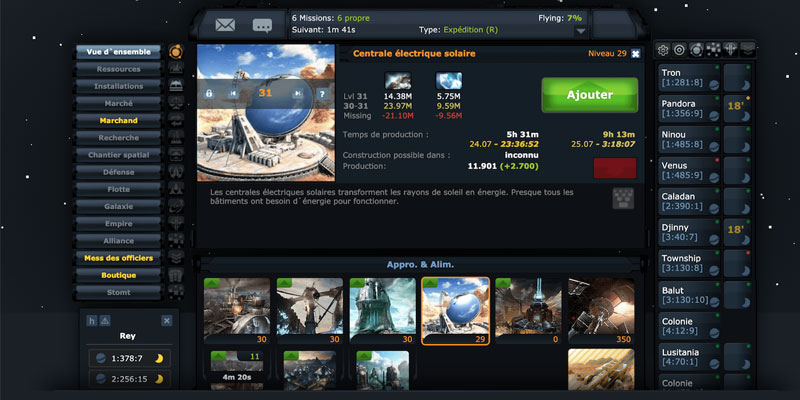 OGame gameplay